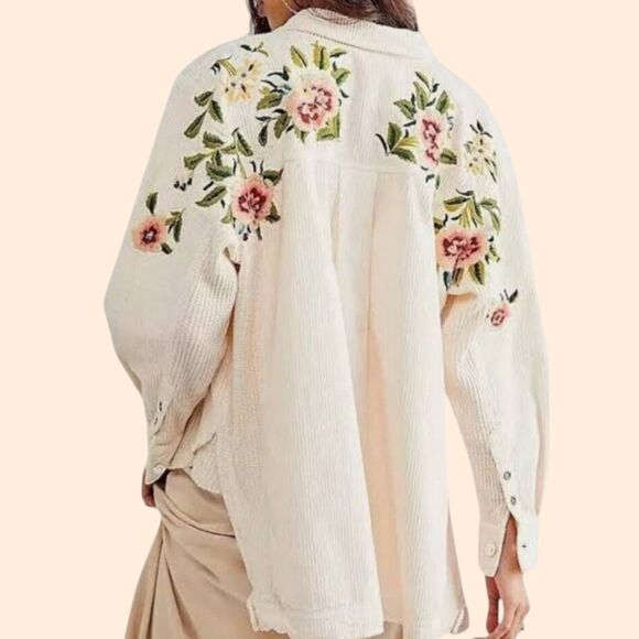 Free People Dawn Break Cord Shacket - Picture 1 of 8